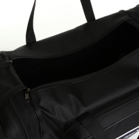 Сумка спортивная мужская на молнии, 3 наружных кармана, длинный ремень, большой размер, цвет чёрный Сумка спортивная мужская на молнии, 3 наружных кармана, длинный ремень, большой размер, цвет чёрный