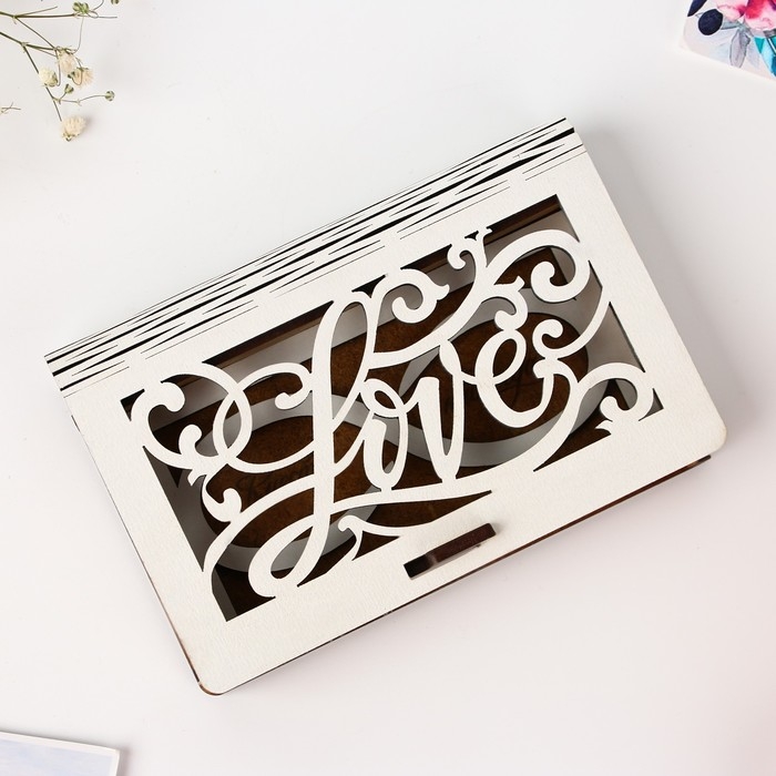 Шкатулка для колец &laquo;Бесконечность&raquo;, 12 х 7,9 см.