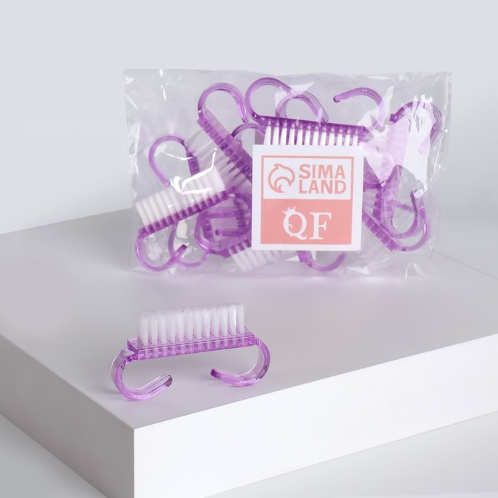 Щётки для маникюра/педикюра, 10 шт, 6,5 × 1,3 см, цвет МИКС Щётки для маникюра/педикюра, 10 шт, 6,5 × 1,3 см, цвет МИКС