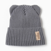 Шапка детская MINAKU, р-р 46-48, цвет серый Шапка детская MINAKU, р-р 46-48, цвет серый