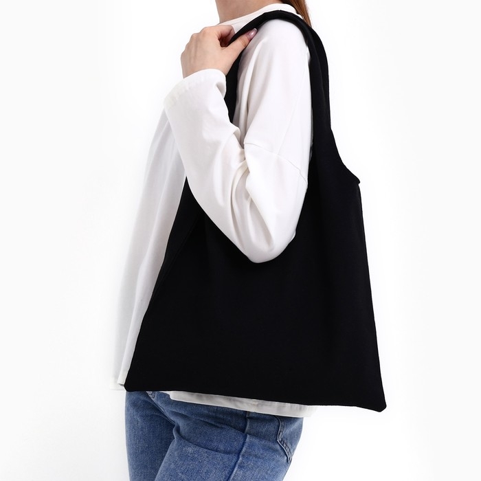 Шопер мешок, 40×35см, черная Шопер мешок, 40×35см, черная