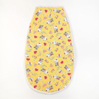 Пеленка-кокон на липучках, рост 50-62 см, кулирка, цвет жёлтый, принт микс Пеленка-кокон на липучках, рост 50-62 см, кулирка, цвет жёлтый, принт микс