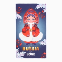 Полотенце Этель "Из России с любовью" 40х73 см, 100% хл, саржа 190 г/м2