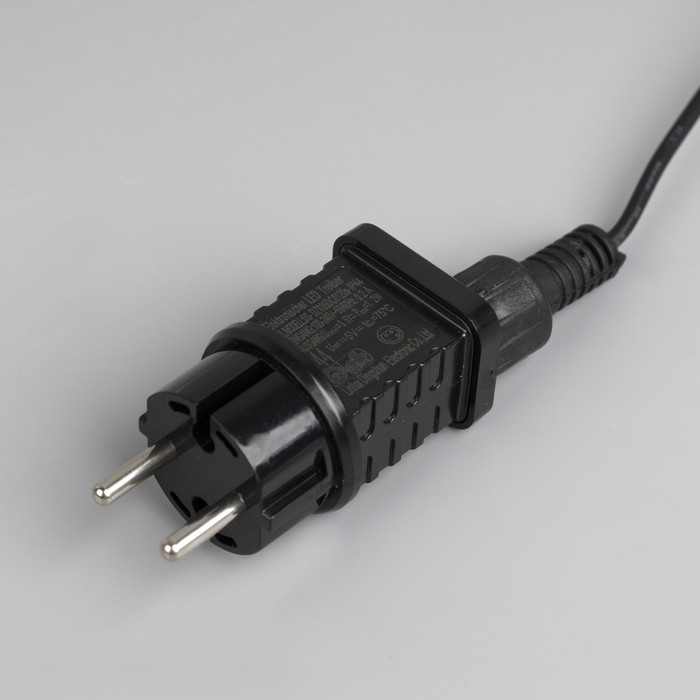 Гирлянда «Белт-лайт» 5 м с насадками «Роса», IP44, УМС, тёмная нить, 50 LED, свечение тёплое белое, 3 В Гирлянда «Белт-лайт» 5 м с насадками «Роса», IP44, УМС, тёмная нить, 50 LED, свечение тёплое белое, 3 В