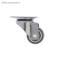 Колесо мебельное, d=25 мм, без тормоза, мягкий ход, коричневое Колесо мебельное, d=25 мм, без тормоза, мягкий ход, коричневое
