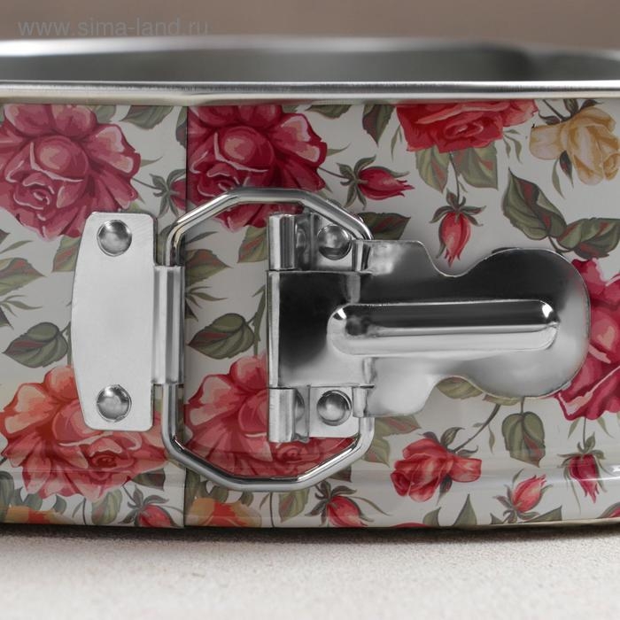 Набор форм для выпечки Доляна «Розарий», 3 предмета: d=25/24/21 см, съёмное дно Набор форм для выпечки Доляна «Розарий», 3 предмета: d=25/24/21 см, съёмное дно