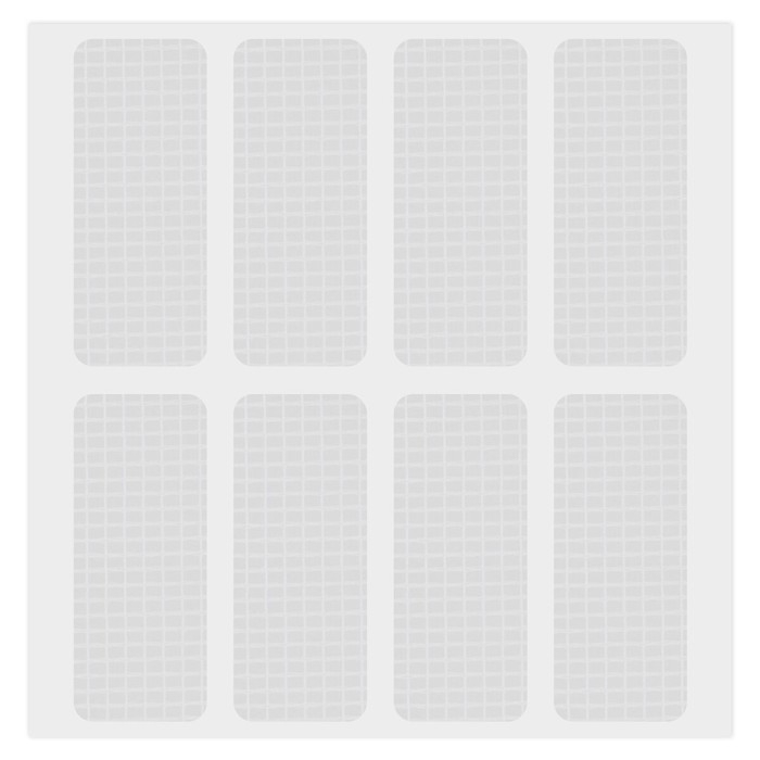 Клеевые полоски двусторонние, 34 мм х 15 мм, акриловая основа, 32 шт., BRAUBERG