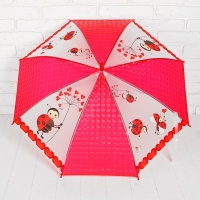 Зонт детский 3Д "Божьи коровки" d= 82 см, Уценка (нет свистка) Зонт детский 3Д "Божьи коровки" d= 82 см, Уценка (нет свистка)