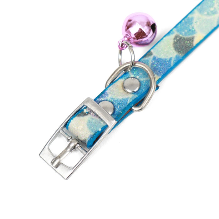 Ошейник Ошейник "Русалка", искусственная кожа, 31 х 1 см, микс цветов