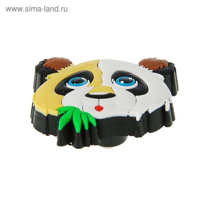 Ручка кнопка детская KID 001, Ручка кнопка детская KID 001, "Панда", резиновая