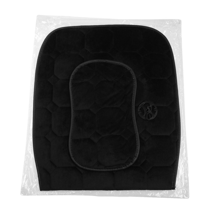 Накидка на переднее сиденье авто 140&times;50 см, искусственный мех, черный