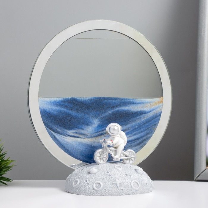 Настольная лампа Настольная лампа "Космические пески" LED 5Вт USB синий 9*15*17см RISALUX