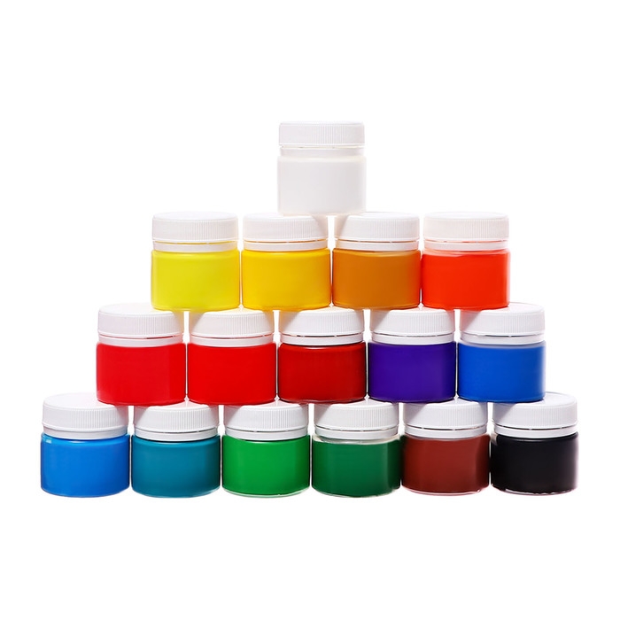 Гуашь 16 цветов, 15 мл, ЗХК Гуашь 16 цветов, 15 мл, ЗХК "Цветик" (30411548)