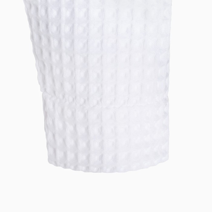 Халат вафельный мужской удлиненный Этель "Boho" размер 50-52, цвет белый, 100% хлопок, 290 г/м2