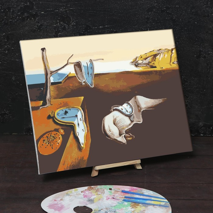 Картина по номерам на холсте с подрамником &laquo;Постоянство памяти&raquo; Сальвадор Дали, 40 х 50 см