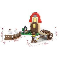 Конструктор Ферма &laquo;Куриный загон&raquo;, 123 детали