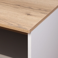 Стол компьютерный 1200 Юкки, 1200х605х770, Белый/Дуб делано