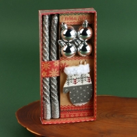 Новогодние витые свечи с декором «Удачного Нового года!», на Новый Год, набор Новогодние витые свечи с декором «Удачного Нового года!», на Новый Год, набор