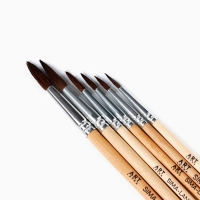 Кисть для рисования набор 6 шт. белка № 1,2,3,4,5,6 &laquo;Ван Гог&raquo;
