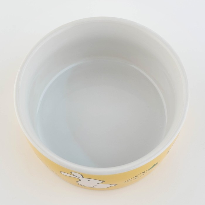 Миска керамическая &laquo;Пушистый кролик&raquo;, 200 мл, для грызунов