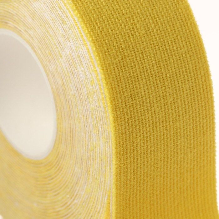 Кинезио - тейп, 2,5 см &times; 5 м, цвет жёлтый