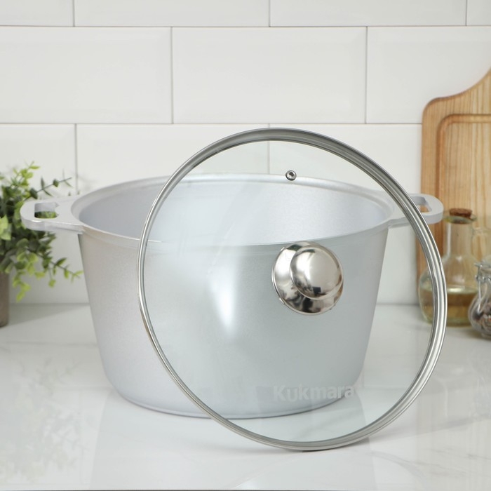 Кастрюля алюминиевая, 8 л, 39 &times; 30,5 &times; 18 см