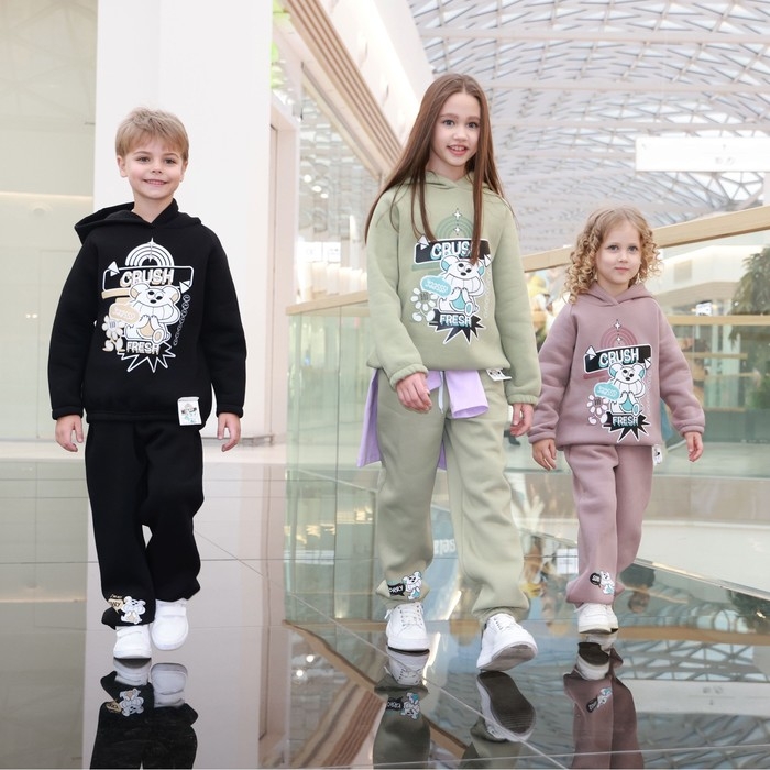 Брюки для девочки MINAKU: CRUSH, цвет тёмно-розовый, рост 116 см