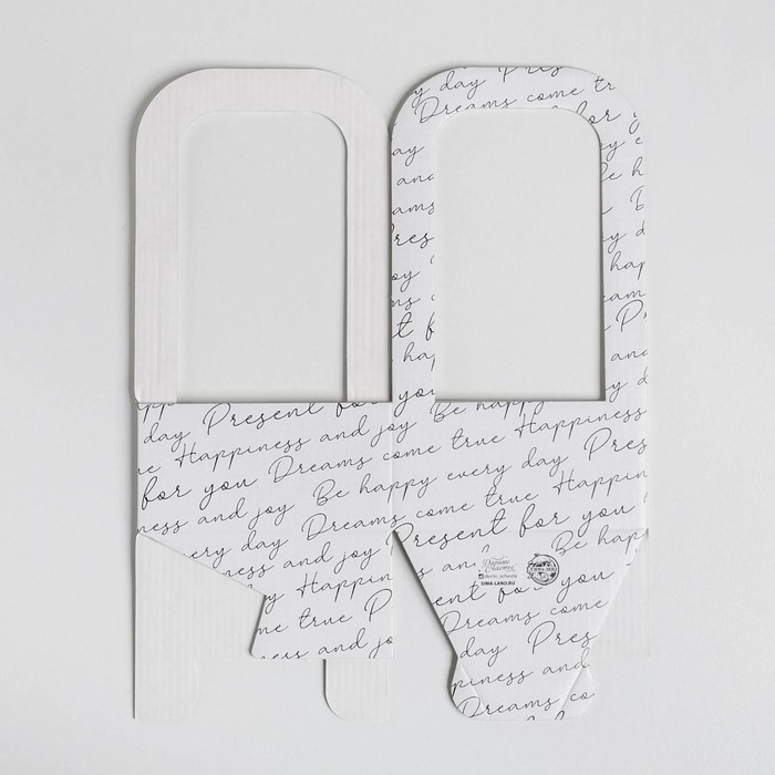 Коробка-переноска для цветов &laquo;Послание&raquo;, 12 см &times; 12 см &times; 22 см