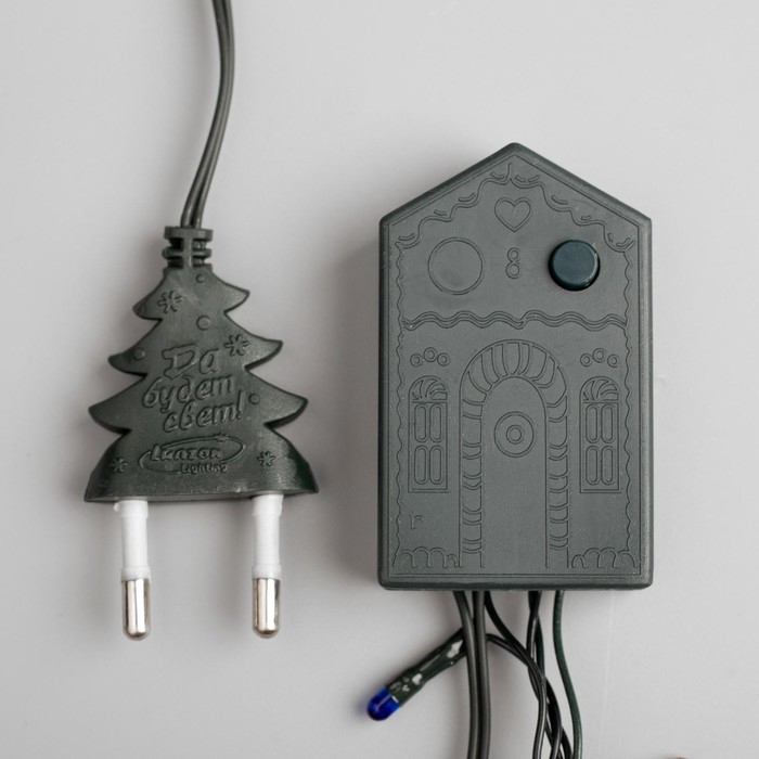 Гирлянда «Нить» 7 м, IP20, тёмная нить, 100 ламп, свечение мульти, 8 режимов, 220 В Гирлянда «Нить» 7 м, IP20, тёмная нить, 100 ламп, свечение мульти, 8 режимов, 220 В