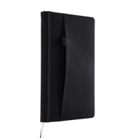 Ежедневник недатированный A5, 160 листов, deVENTE.Klint, твёрдая обложка из искусственной кожи с поролоном, кремовый блок 70 г/м2, чёрный