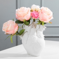 Ваза для цветов &laquo;Сердце&raquo;, белое, 3 х 9 х 20 см.