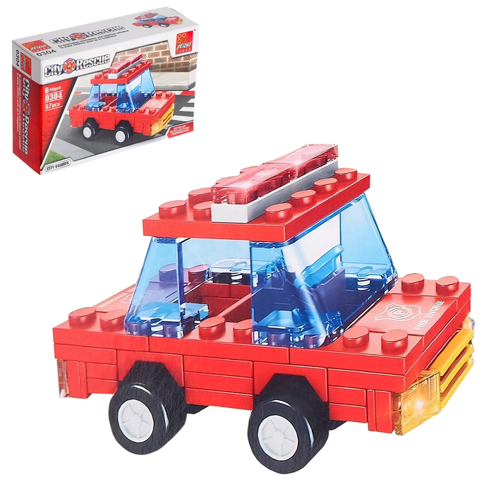 Конструктор &laquo;Пожарная охрана&raquo;, 48-59 деталей, МИКС