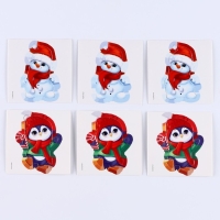 Гирлянда своими руками из помпонов на новый год &laquo;Снеговик и пингвин&raquo;&lrm;, новогодний набор для творчества