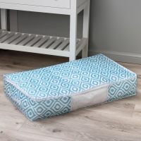 Кофр для хранения вещей Доляна «Лагуна» с ПВХ-окном, 80×45×15 см, цвет бирюзовый Кофр для хранения вещей Доляна «Лагуна» с ПВХ-окном, 80×45×15 см, цвет бирюзовый