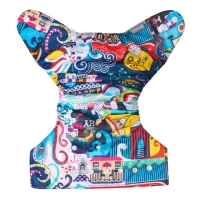 Трусики-подгузник, многоразовый &laquo;Океан&raquo; на кнопках (S,М,L), Крошка Я