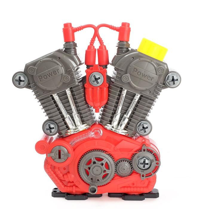 Конструктор &laquo;Двигатель внутреннего сгорания&raquo;, световые и звуковые эффекты, 31 деталь