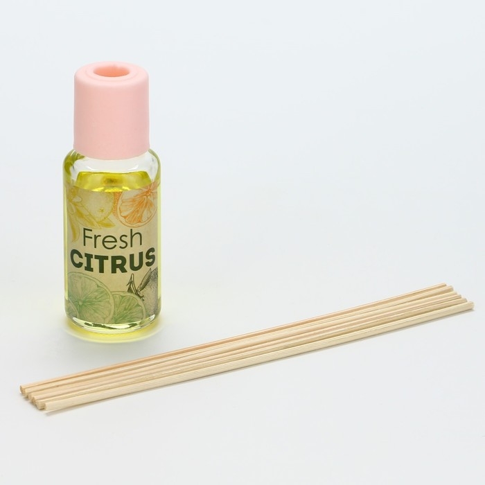 Диффузор ароматический палочки, ароматизатор для дома «Аромадиффузор: Fresh citrus», аромат апельсин, 30 мл. Диффузор ароматический палочки, ароматизатор для дома «Аромадиффузор: Fresh citrus», аромат апельсин, 30 мл.
