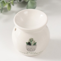 Аромалампа керамика "Цветок в горшке" белая 7,2х7,2х7,8 см Аромалампа керамика "Цветок в горшке" белая 7,2х7,2х7,8 см