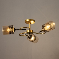 Люстра "Марси" 3хЕ27 40Вт черно-золотой 50х50х27 см BayerLux Люстра "Марси" 3хЕ27 40Вт черно-золотой 50х50х27 см BayerLux