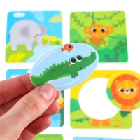 Мягкий пазл для малышей &laquo;Африка&raquo;, по методике Сегена , 6 деталей, Крошка Я