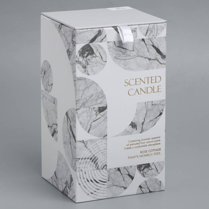 Свеча в бетоне ароматическая "Шангрила", соевый воск