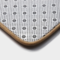 Коврики для ванной и туалета Доляна Lightning, 2 шт: 40&times;50 см, 50&times;80 см, цвет бежевый