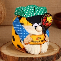 Домовой Санёк "Дом - полная чаша", с ложкой, 19 х 17 см, микс Домовой Санёк "Дом - полная чаша", с ложкой, 19 х 17 см, микс