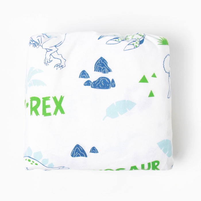 Комплект постельного белья Комплект постельного белья "Крошка Я" Hello, Dino 112*147 см, 60*120+20 см, 40*60 см, 100% хлопок