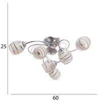 Люстра "Венда" 6х40Вт Е27 Хром МОДЕЛЬ: 2800089 Люстра "Венда" 6х40Вт Е27 Хром МОДЕЛЬ: 2800089