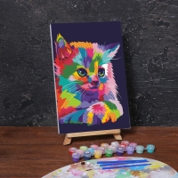 Картина по номерам на холсте с подрамником &laquo;Котёнок&raquo; 20х30 см