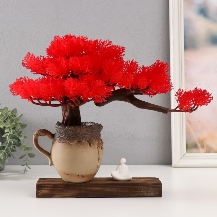 Сувенир дерево, фарфор Сувенир дерево, фарфор "Белый монах под деревом" 31,2х44,5х7,8 см