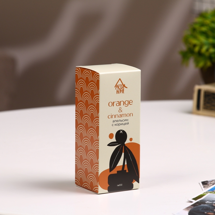 Наполнитель для ароматического диффузора Апельсин с корицей 100 мл