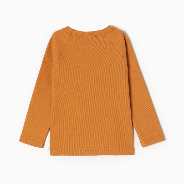 Комплект детский (лонгслив, штанишки), цвет охра, рост 92 см