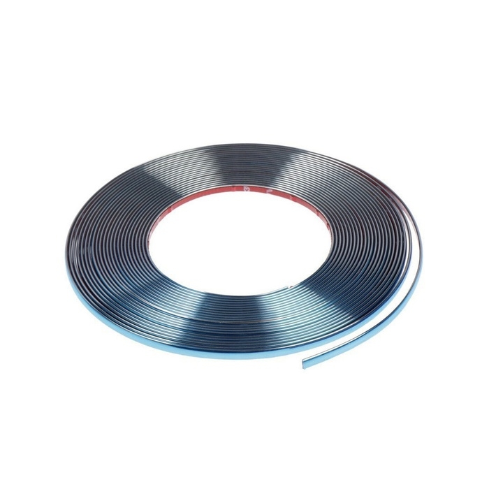 Профиль декоративный TORSO, 8 мм, рулон 15 м, хром Профиль декоративный TORSO, 8 мм, рулон 15 м, хром